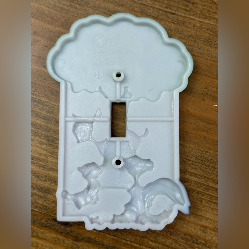 VTG 1976 Disney Bambi and Friends Single Light Switch Cover - Picture 2 of 4